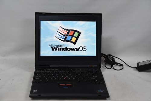 IBM ThinkPad T22 Type 2647-3EA Pentium III 800MHz Vintage Windows 98 Laptop