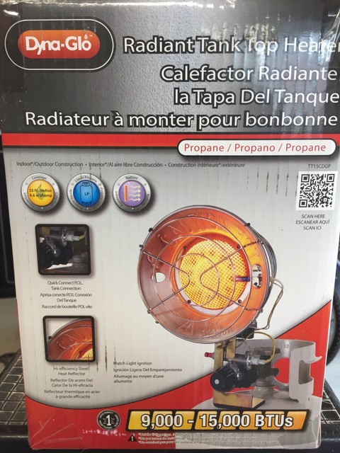 Dyna-Glo TT15CDGP 15,000 Liquid Propane Tank Top Heater - CSA for sale