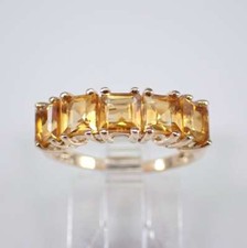 Citrine Gemstone Stacking Ring gift For Girls valentine day gifts