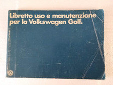 VOLKSWAGEN  GOLF  LIBRETTO USO MANUTENZIONE ORIGNALE  EDIZIONE  AGO 1978   (714)