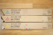 Cosmetic OEM Ricoh MPC5502,C4502 CMY Toner Cartridge 841752, 841753, 841754