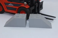2X Concrete Blocks End Piece System Block 1:14 1:15 1:16 Concrete Stone Load