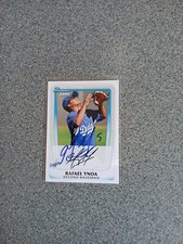 Rafael Ynoa Signed In Person 2011 Bowman Dodgers Rookie Card