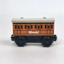 VTG 2001 Thomas Wooden Railway Clarabel Brown Train Coach Magnetic