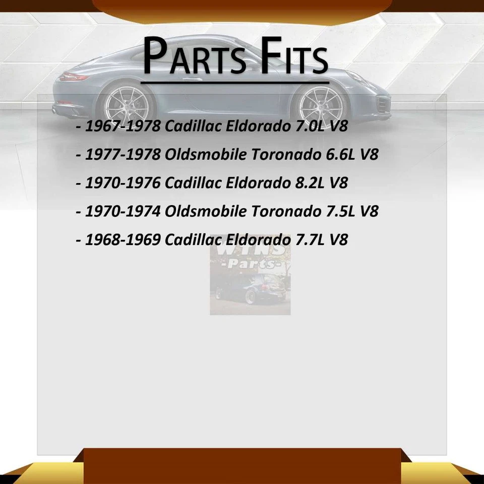 For Oldsmobile Toronado 1970-1974 Front Set Brake Hose Line 2x - Image 2 of 4