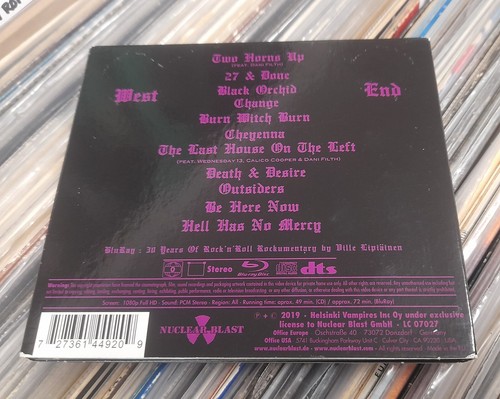 West End by The 69 Eyes (CD & Blu-ray 2019) With Poster - Picture 2 of 4