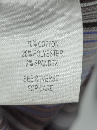 Johnston & Murphy Shirt Mens XL Brown Stripe Pearl Snap Long Sleeve Western - Picture 9 of 13