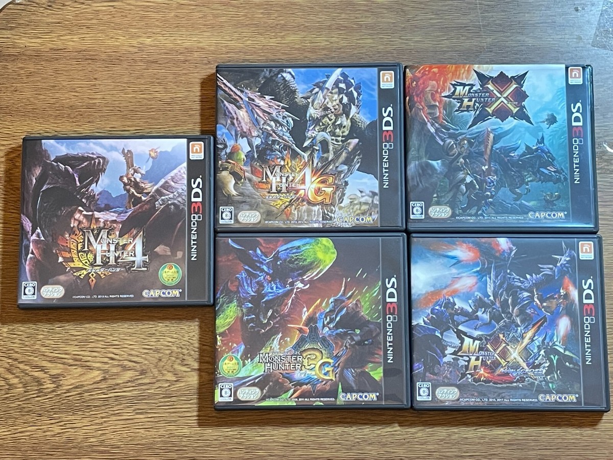 Nintendo 3DS Monster Hunter 3G & 4 & 4G & X & XX JAPAN VER Nintendo 3DS Monster Hunter 3G & 4 & 4G & X & XX JAPAN VER