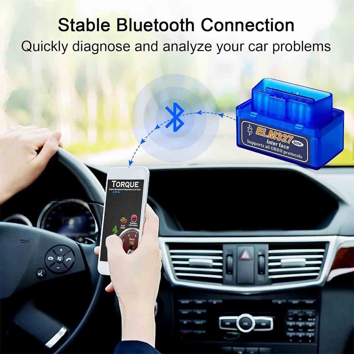 ELM327 OBD2 OBDII Car Read Scanner Code Reader Tool For Android