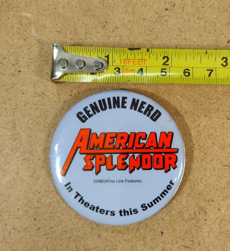 American Splendor Movie Pinback Button/Harvey Pekar/HBO Fine Line/2003 - Picture 2 of 3