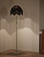 M&S X National Gallery LIMITED EDITION Velvet Floral Fringed Floor Lamp RRP £129