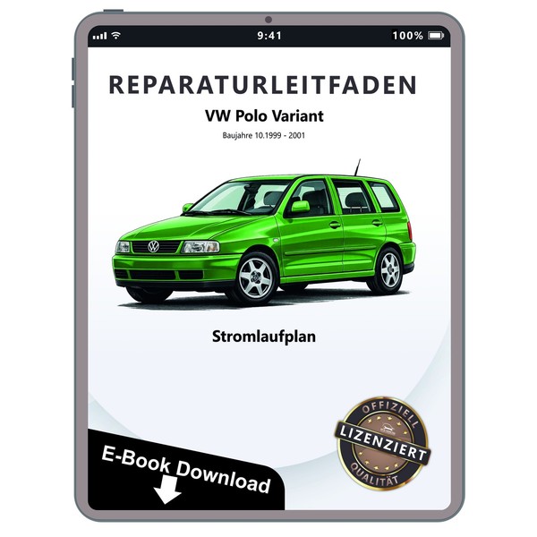 VW Polo Variant (99-01) Schaltplan Stromlaufplan Verkabelung Elektrik PläNe PDF-image