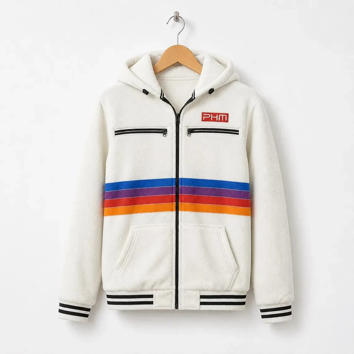 Chaqueta con Capucha Ryan Gosling Project Hail Mary Blanca Polar Cremallera Inspirada en Película