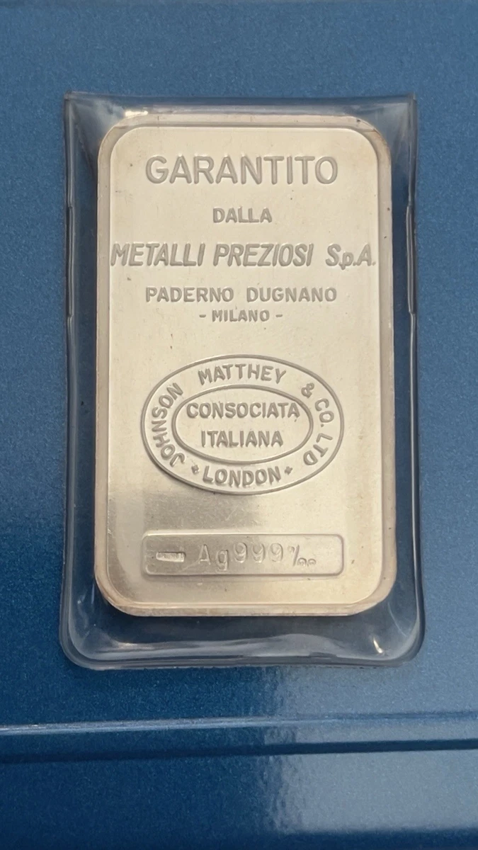Johnson Matthey 0.999 Silver Bullion Bars & Rounds 1 oz Precious