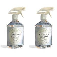 (2) Commonwealth Soap CST EGYPTIAN COTTON Fabric & Linen Room Spray 17.75 oz ea