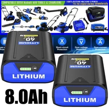 1~2PACK For Kobalt 40v MAX 8.0 Ah Extended Run Li-Ion Battery KB440-03 KB540-06