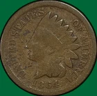1864 Bronze Indian Head Cent Good G Coin, Details #40334
