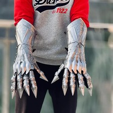 Gloves - Cosplay Metal Hand Armor, Gothic Knight Gift