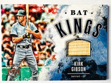 2019 Panini Diamond Kings Kirk Gibson Game Used BAT Kings Relic Card Tigers!