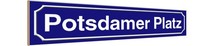 Holzschild 10X46 Cm Potsdamer Platz Berlin StraßE Stadt Deko Geschenk Holz Schil