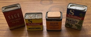 Vintage Schilling Spice Tins | eBay