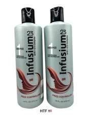 Infusium 23 Frizz Controller Shampoo Smooth & Define  16 Fl Oz Ea. New 2 Bottles