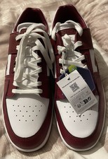 Lacoste Court Cage Sneaker - Weiß/Dunkelrot (Weinrot) Größe 43 NEU mit Etikett!