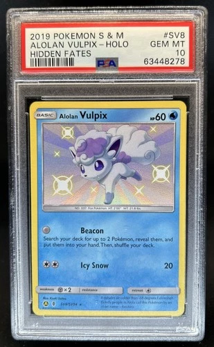 2019 Pokemon SM Hidden Fates Alolan Vulpix #SV8/SV94 PSA 10 GEM MINT