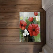 Begin Home Decor CODM17243B5GG5 17 x 24 in. Abstract Wild Flowers Bundle - Wh...