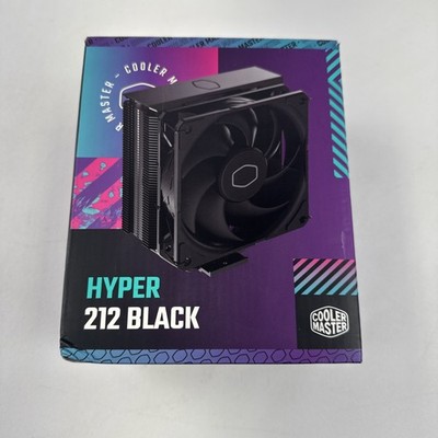Cooler Master Hyper 212 Black CPU Air Cooler, SickleFlow 120 Edge Fan, Aluminum