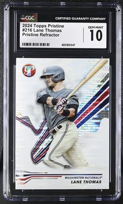 2024 Pristine #216 Lane Thomas Pristine Refractor CGC 10 | eBay