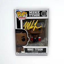 Mike Tyson Signed Funko POP Figure Beckett & Tyson Exclusive Hologram Yellow