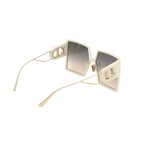 Dior Ecru Rahmen Gold Oversized Quadrat 30MONTAIGNE SU Damen Sonnenbrille - Picture 4 of 8