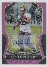 2019 Panini Prizm Rookies Pink Prizm Auto Dexter Williams #336 Auto 11xt