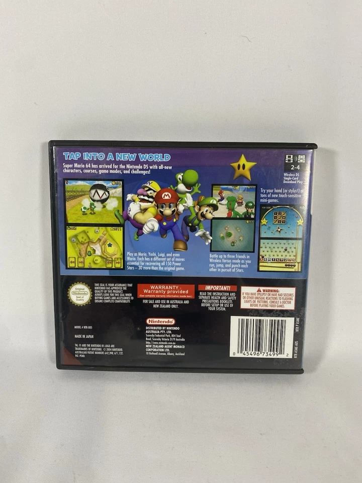 Super Mario 64 DS Nintendo DS, 2005 PAL Complete W/ Manual AUS - Image 2 of 3
