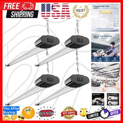 4 Pack Linkable LED Utility Shop Light, 4 FT, 4000 LM, 48 Inch Integrated Fix...