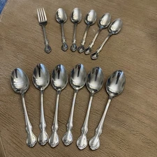 Stainless Silverware Leonard Silver- Provincial Pattern- Partial Set ( 12 Pcs)