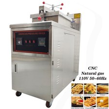 45L CNC High Pressure Fried Chicken Stove 25KG/h Natural Gas Chicken Deep Fryer