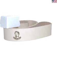 1" x 42" Leather Honing  Polishing Belt with Buffing Compound for Precision