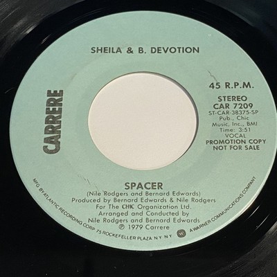 Sheila & B. Devotion: Spacer (Mono) / (Stereo) 45 - Carrere - Disco