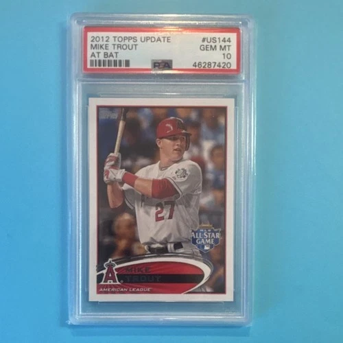 2012 Topps Update Series #US144 Mike Trout PSA 10 All-Star Base Angels