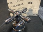 Delta H36 OEM Neostyle Small Single Metal Cross Handle Kit Chrome (1) Handle