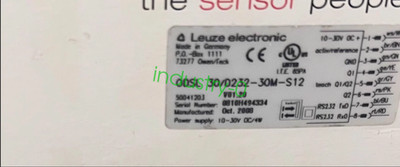 LEUZE 50041203 ODSL30/D232-30M-S12 Optical Distance Sensor Brand new