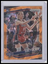 2025 Panini Prizm WNBA #104 Lucy Olsen Ice Orange Prizms