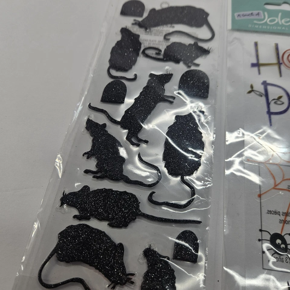 Lote De 4 Pegatinas Jolee's Martha Stewart Halloween Scrapbooking Estrás Foto 3 de 4