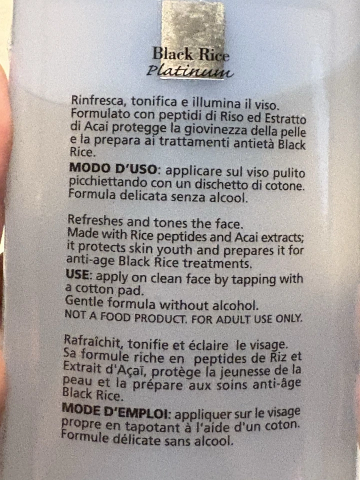 PERLIER Black Rice Platinum Vitalizing Tonic Absolute Tonic 6.7oz - Image 3 of 4