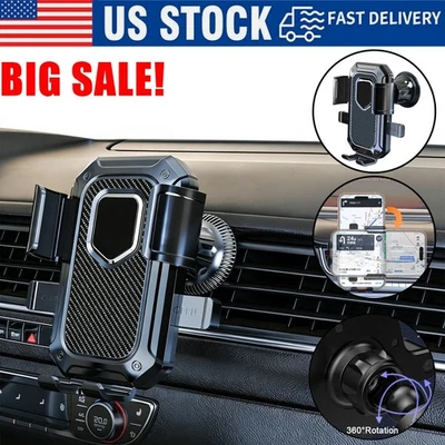 Car Air Vent Phone Holder Stand Mount For iPhone 14 13 12 Samsung Andriod Truck - Image 1 of 4