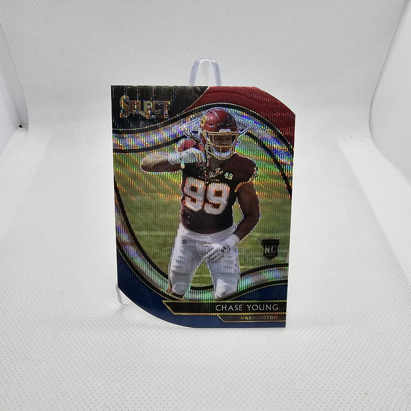 2020 Panini Select Chase Young Die Cut Field Level Tri-color Rookie Prizm #364