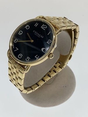 COACH CA.158.2.34.2369 Quartz Analog Black Gold Watch Box Near