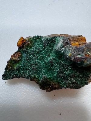 Brochantite Crystal Spray on Matrix Lavrion Greece Copper Mineral Estate